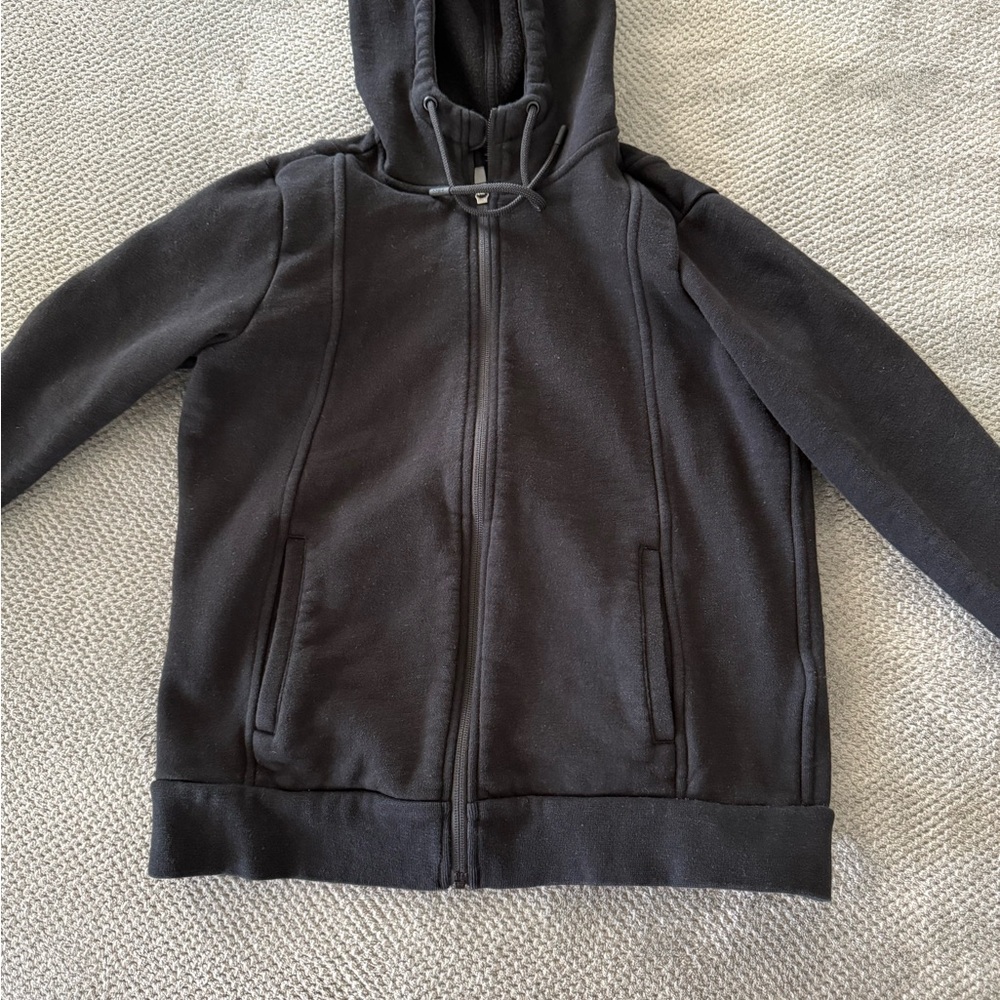 Figs Black Zip Up Hoodie
